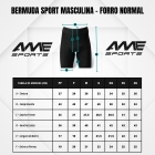 BERMUDA SPORT MASCULINA PRETA - AME SPORTS